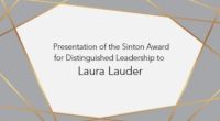 Embedded thumbnail for  Presentation of the Sinton Award for Distinguished Leadership to Laura Lauder